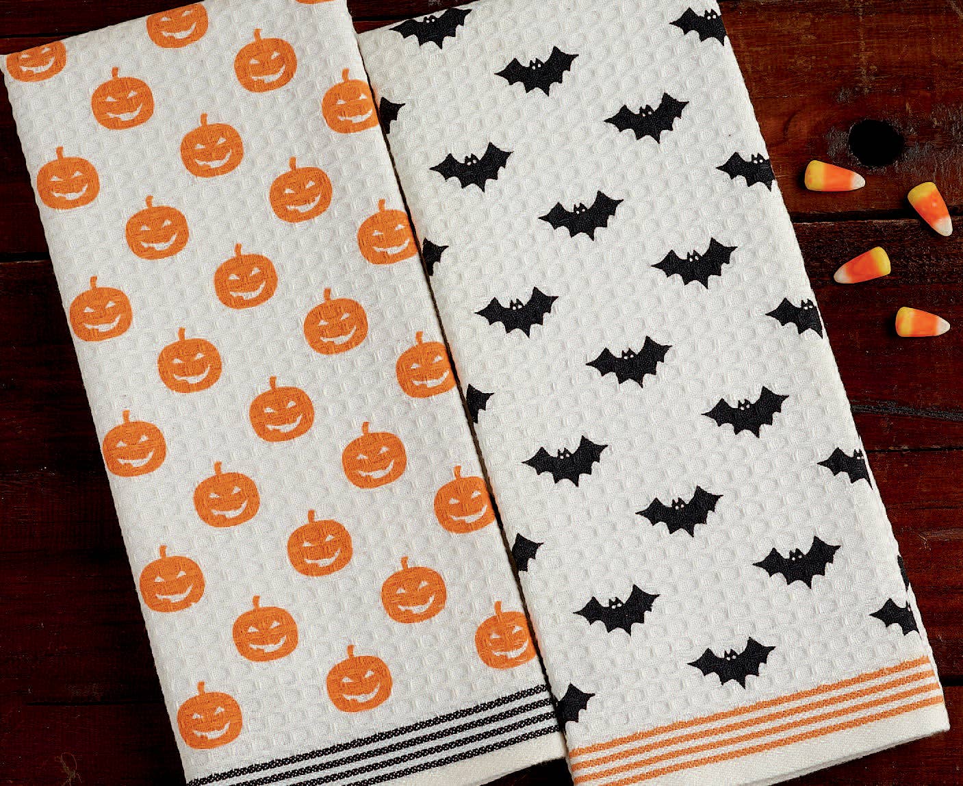Halloween Printed Dishtowels, set of 2