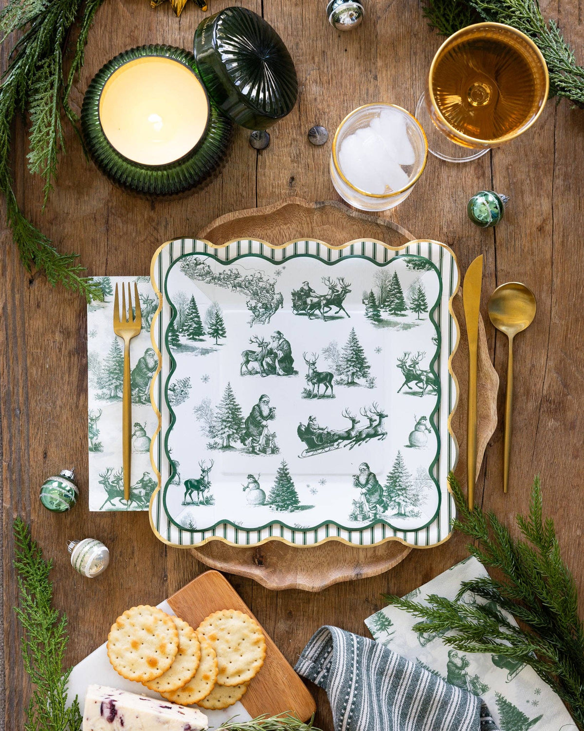 Ticking Stripe Plate - 10"
