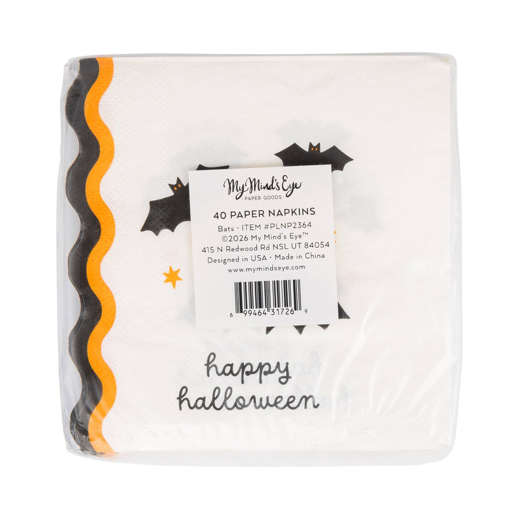 Bats Cocktail Napkin 24 ct