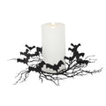 Black Twig Bat Candle Ring