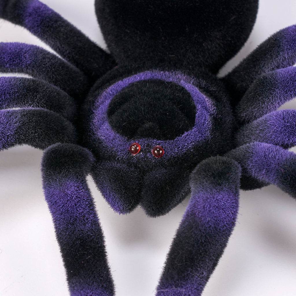 Large Purple Flocked Spider
