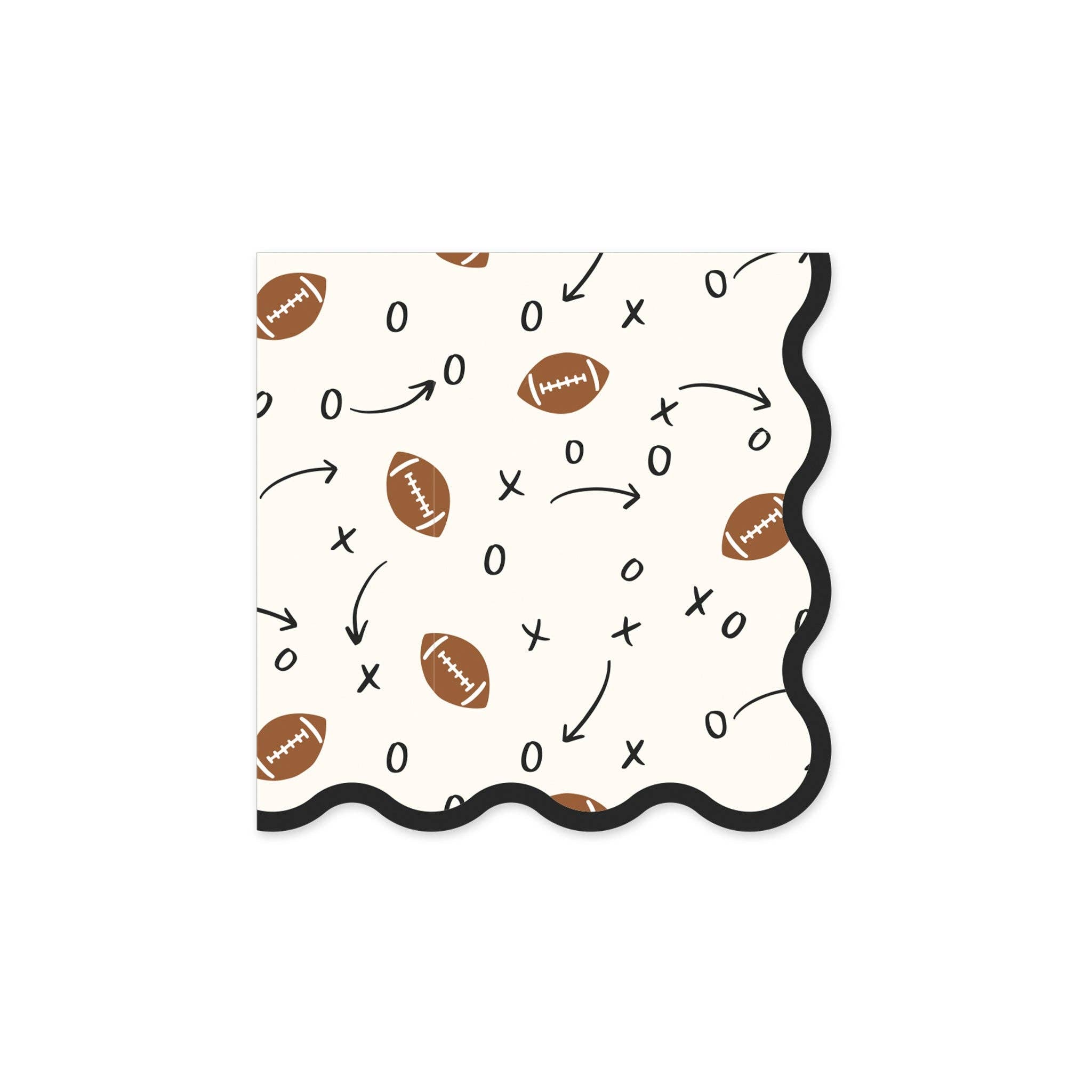 Football Plays Cocktail Napkin (24ct)