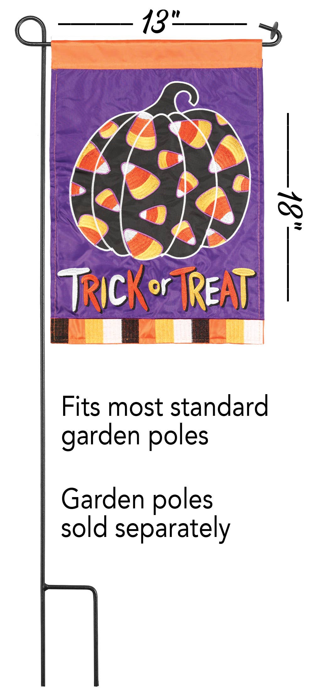 Flag Trick Or Treat Candy Corn 13x18