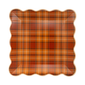 Autumn Plaid Paper Plates