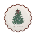Merry Christmas Tree Plate - 8"