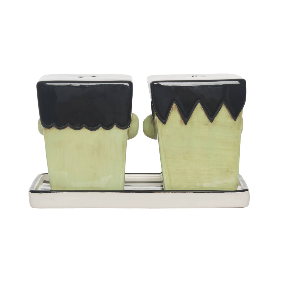 Frankenstein & Bride Salt & Pepper Shakers Set Halloween