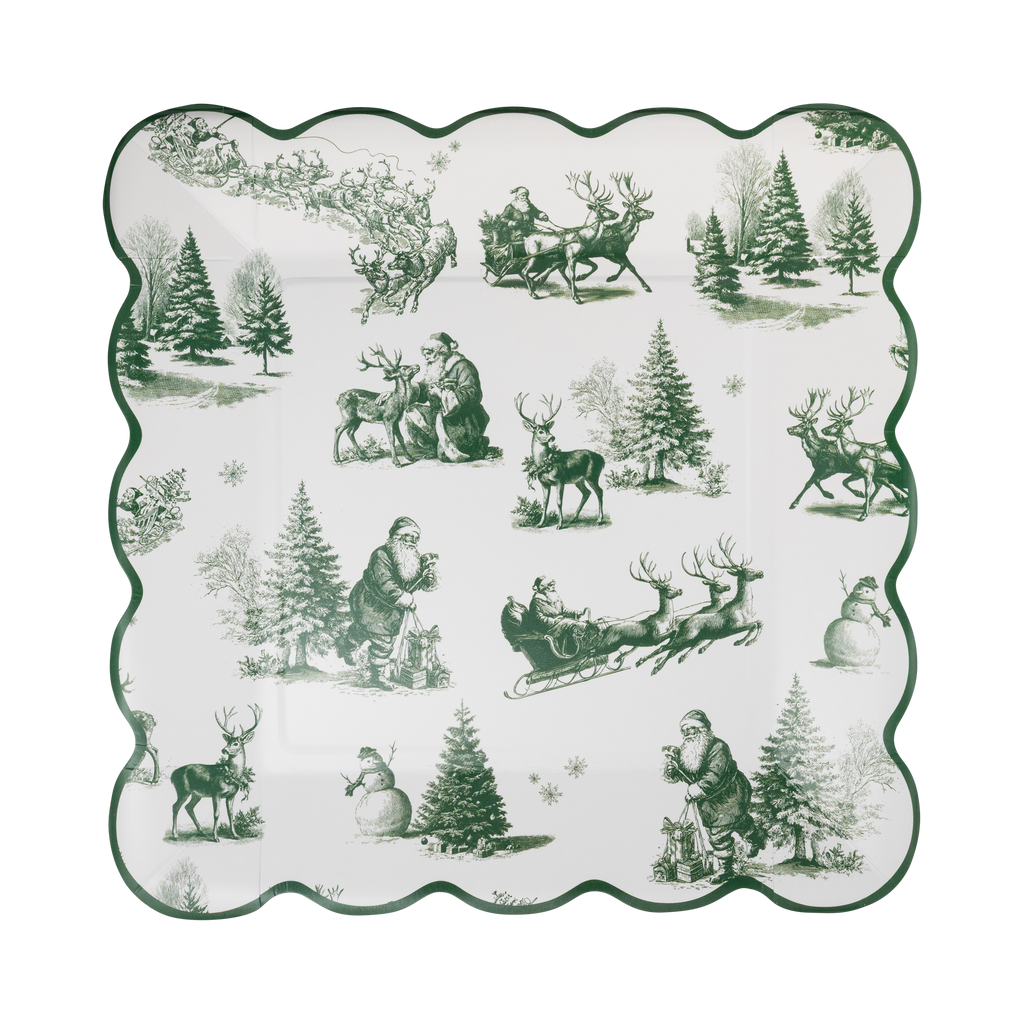 Winter Toile Plate - 9"