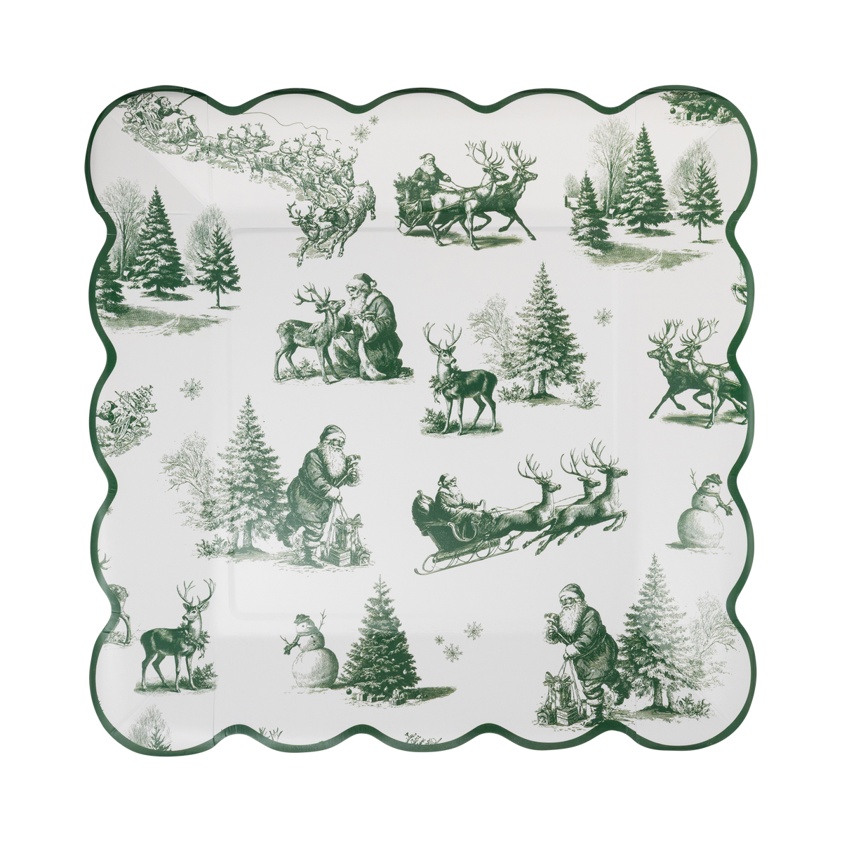 Winter Toile Plate - 9"