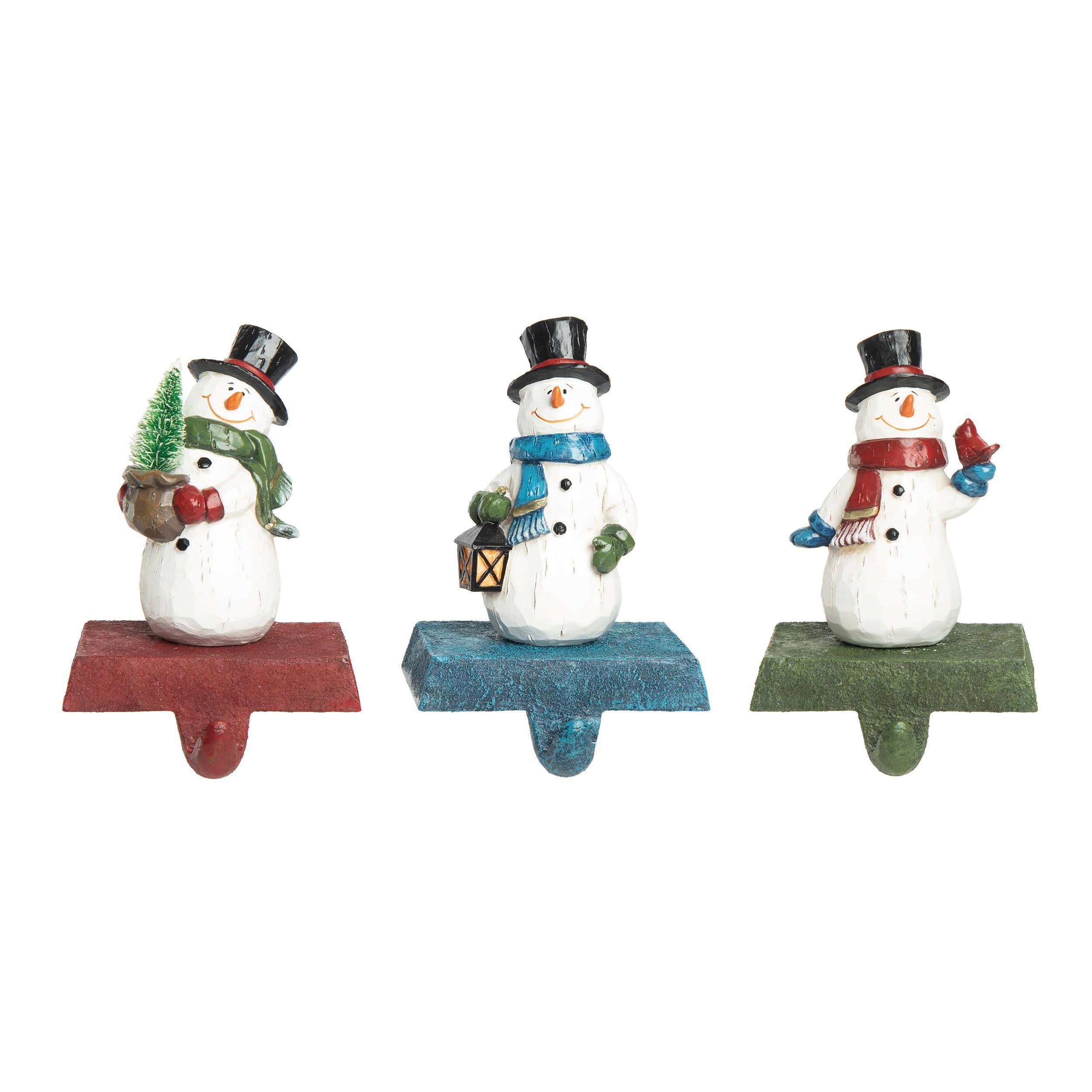 Resin 6in. Christmas Jolly Snowman Set of 3