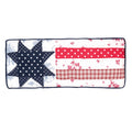 Patriotic Star Patchwork 4th Of July Throw Pillow