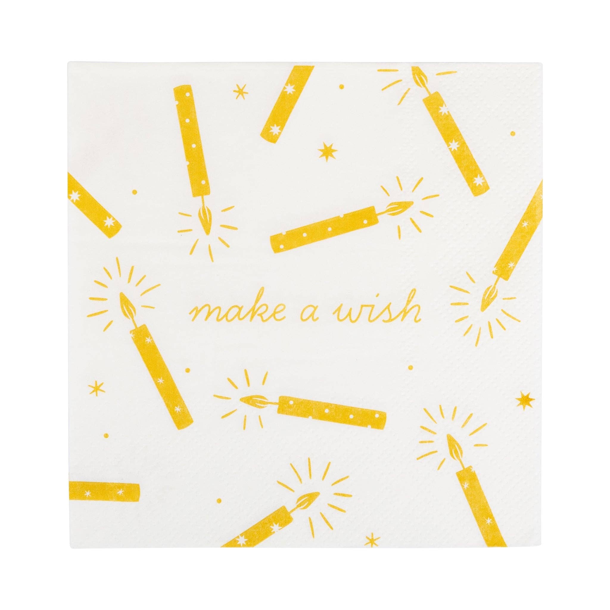 Make a Wish Candles Cocktail Napkin