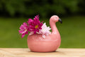 Flamingo Floatie Planter
