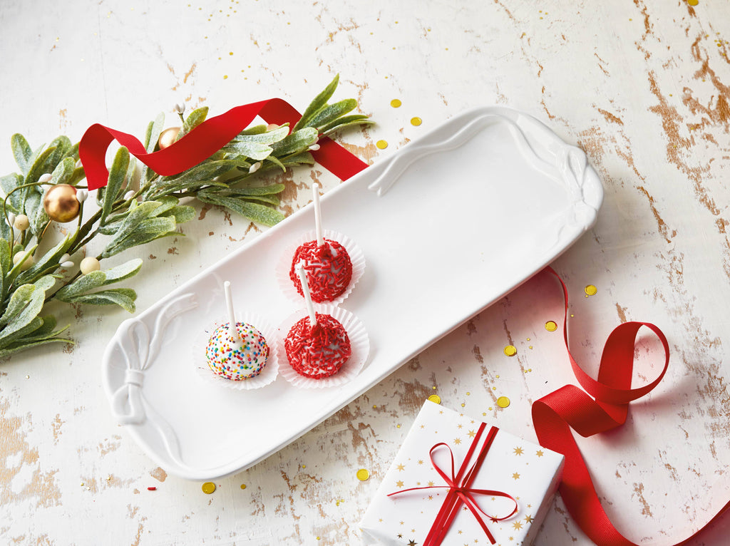Christmas Very Merry Bow Platter