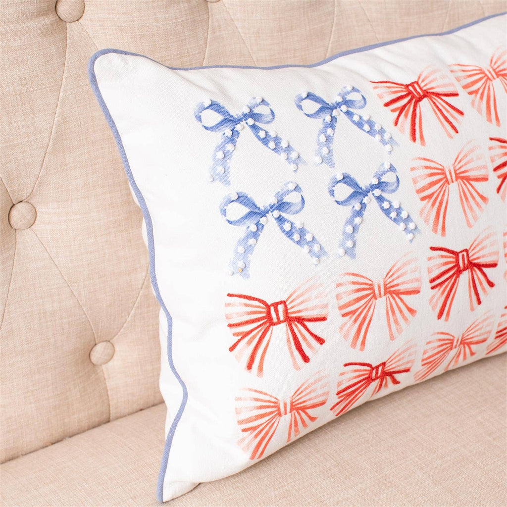 Liberty Ribbons And Bows Lumbar Pillow