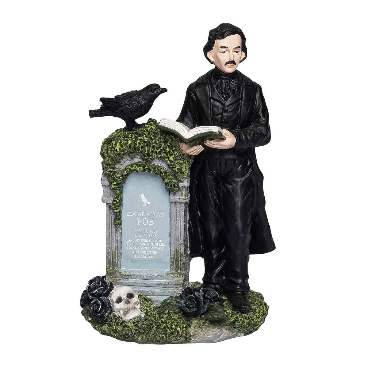 Halloween Resin Poe Tabletop Decoration