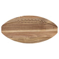 12" Football Acacia Wood Serving Board