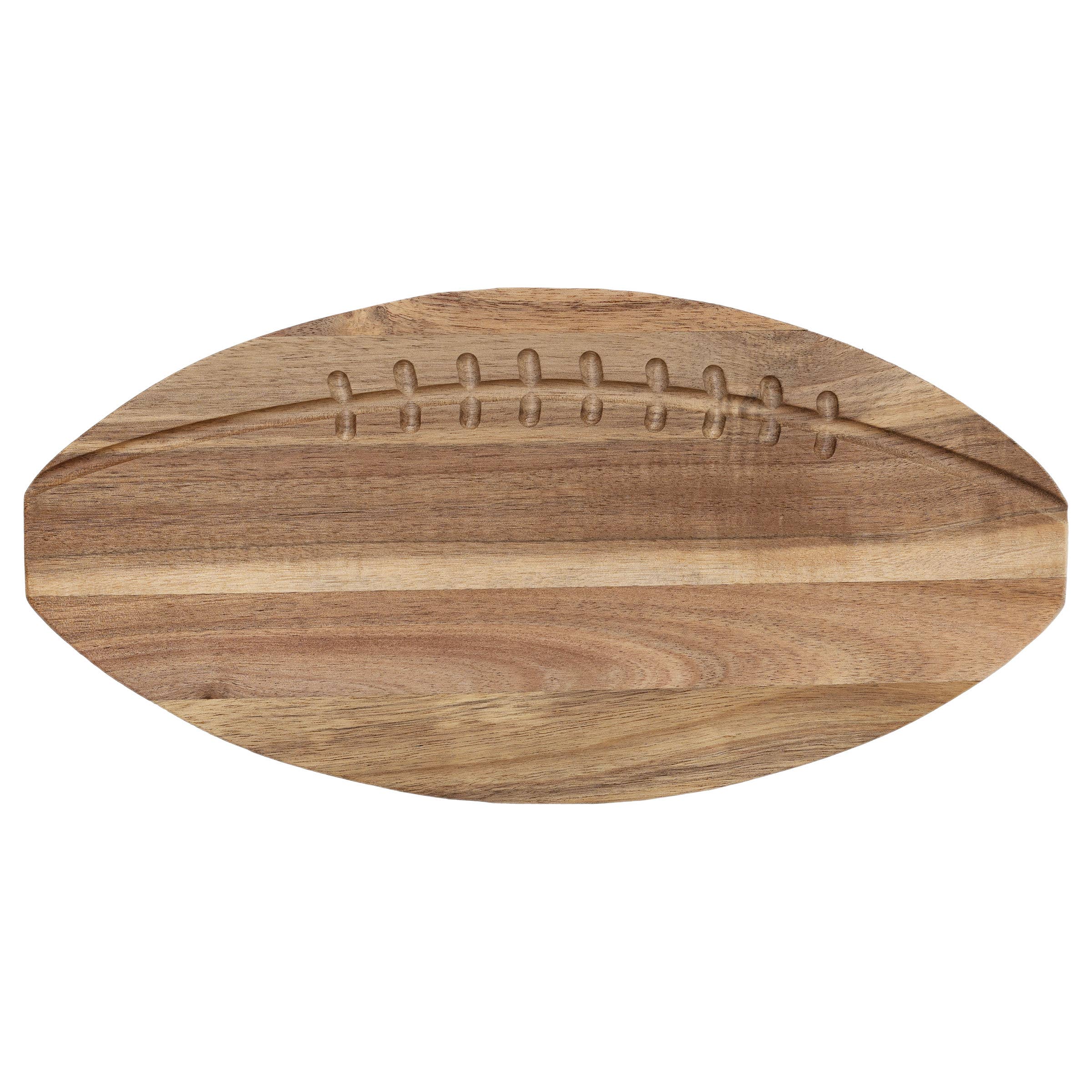 12" Football Acacia Wood Serving Board