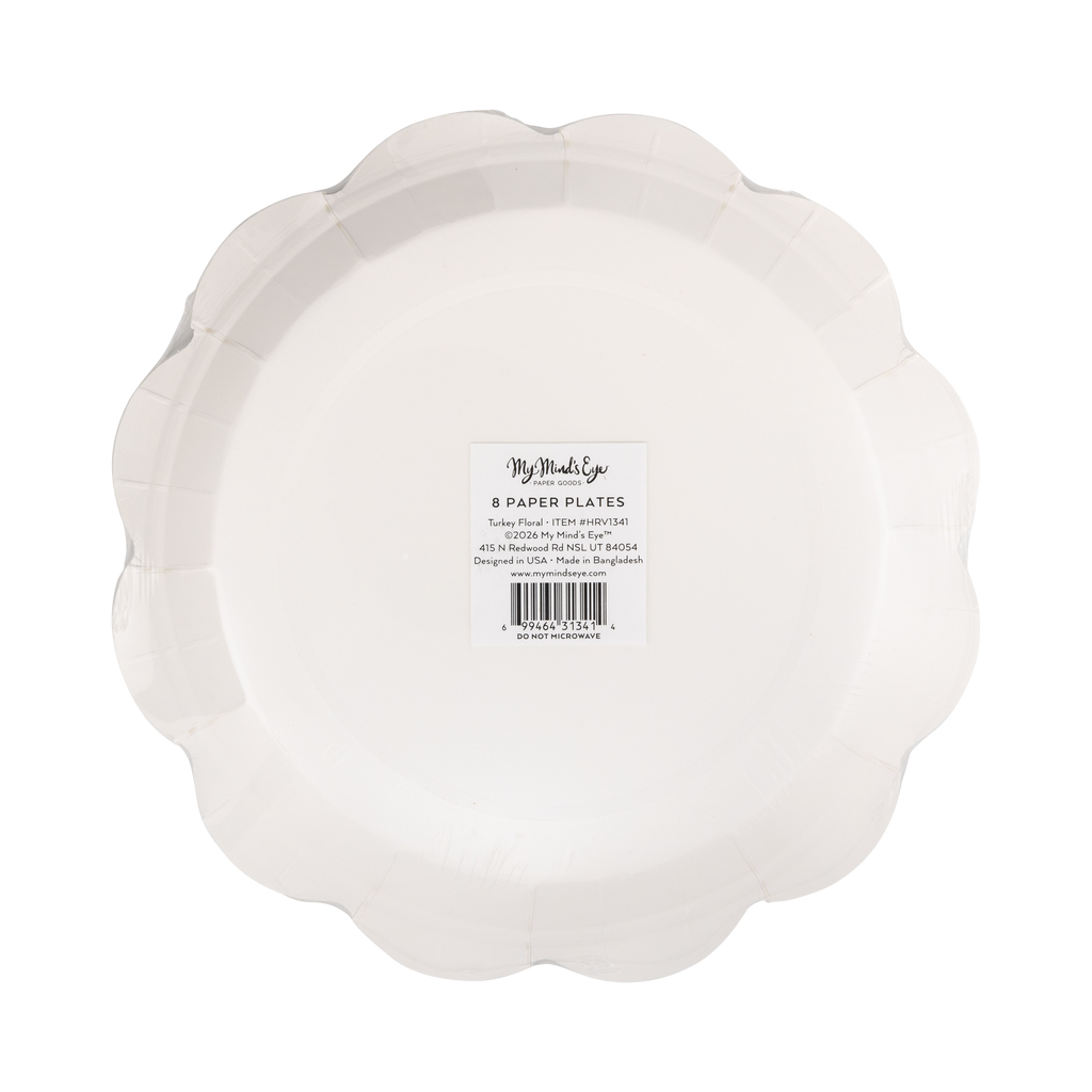 Turkey Foliage Paper Plates