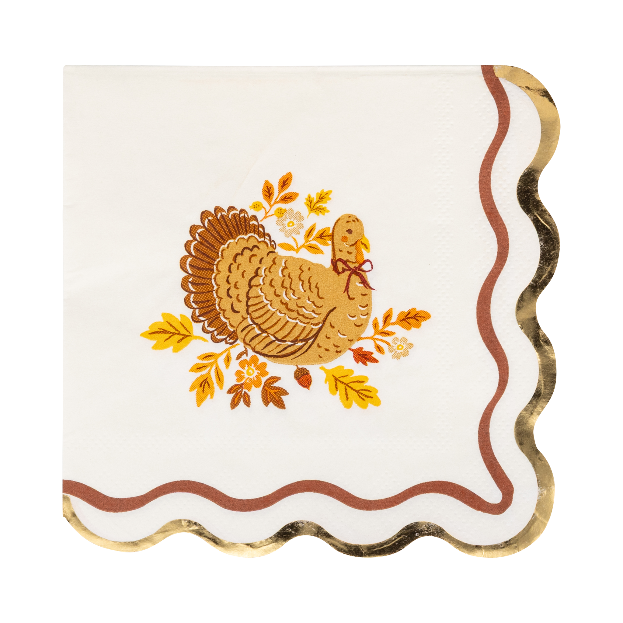 Harvest Turkey Cocktail Paper Napkins