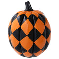 Orange & Black Checked Pumpkin