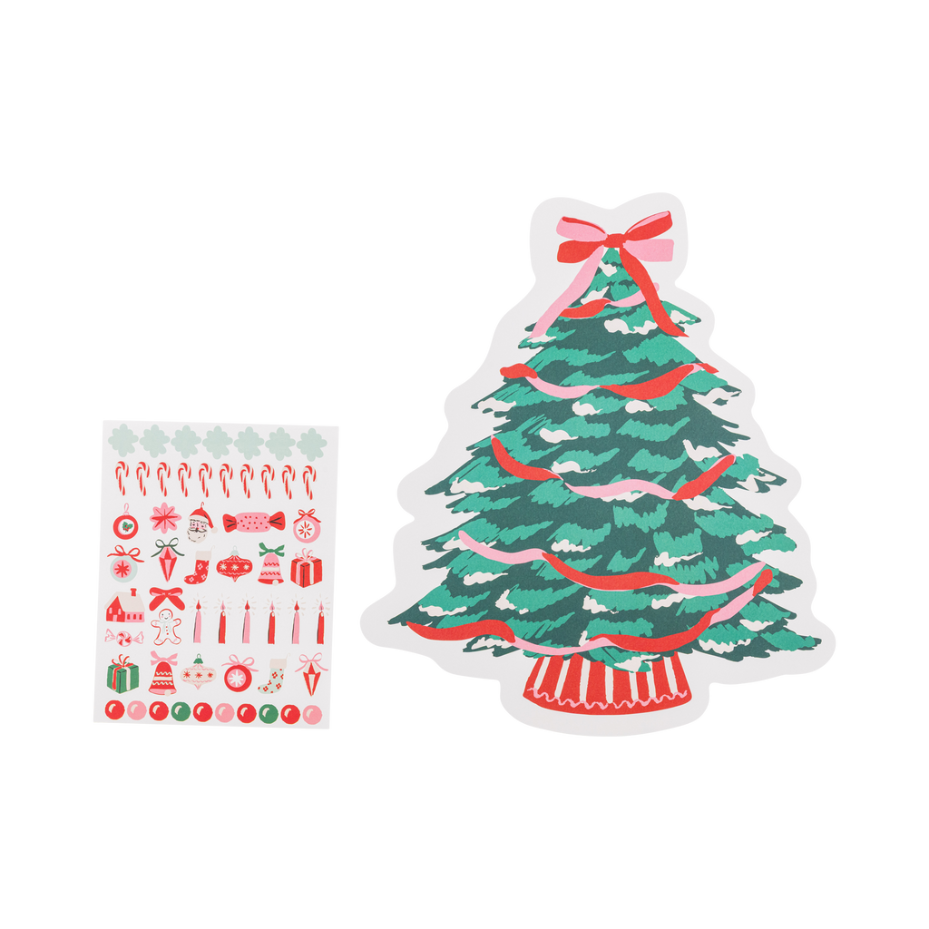 Christmas Tree Placemat with Stickers