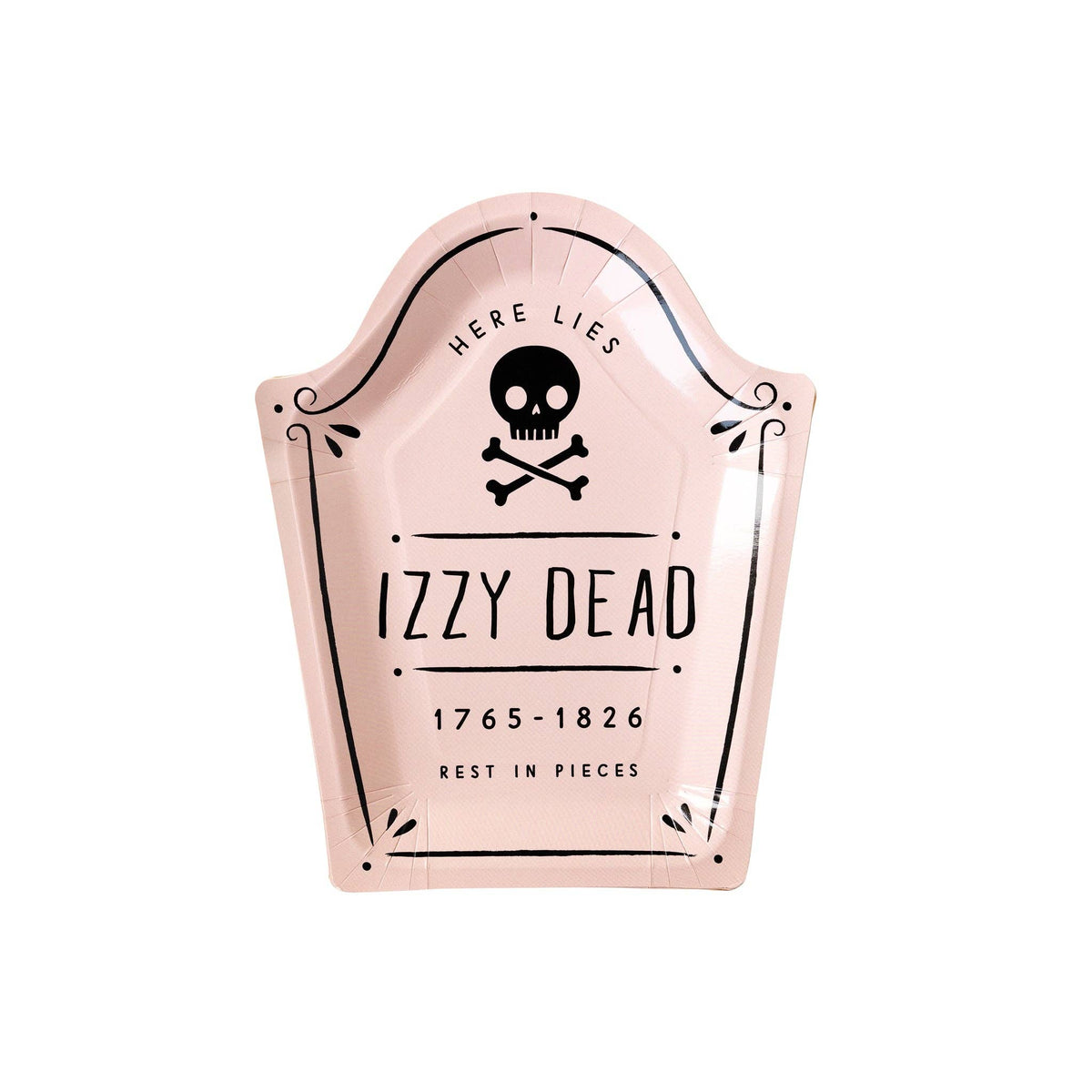 Hey Pumpkin Tombstone Shaped Paper Plate Set