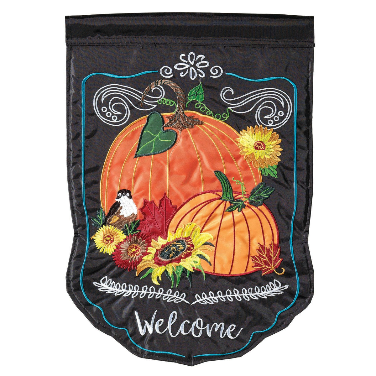 PUMPKINS WELCOME Garden Flag
