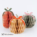 Fall Stripe Paper Honeycomb Pumpkins