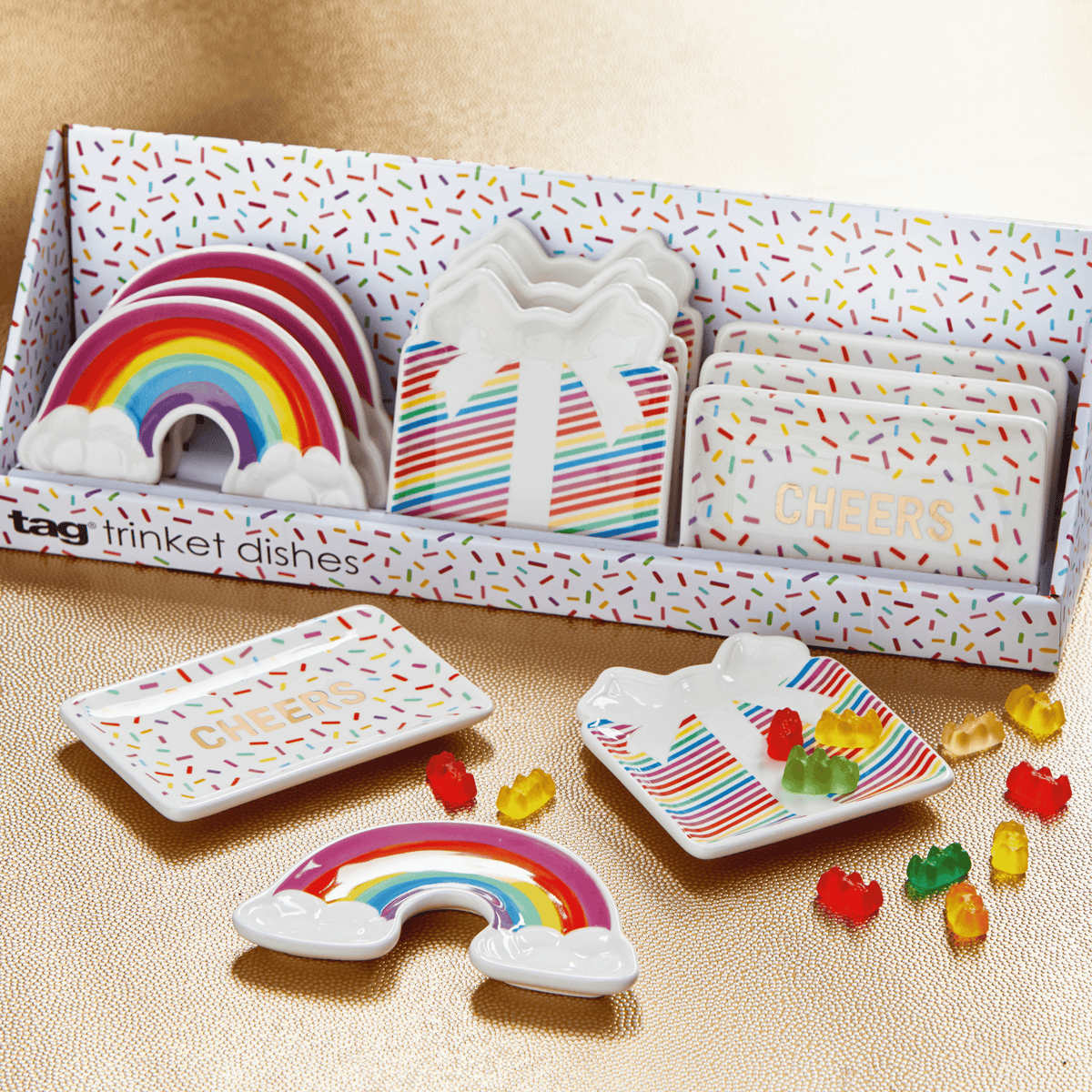 Celebration Trinket Dish Assortment Boxes Multi 12 ct