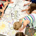 Back to School Coloring Tablecloth