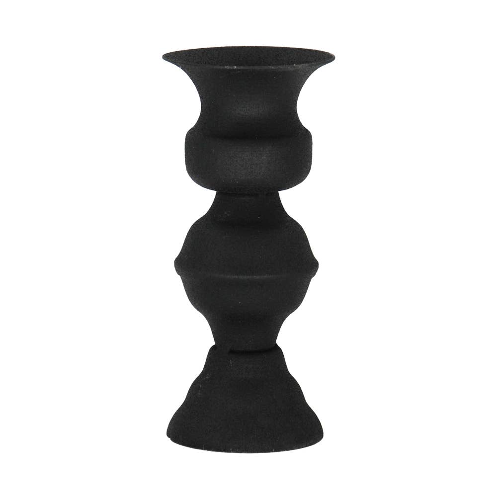 Tall Black Metal Taper Holder