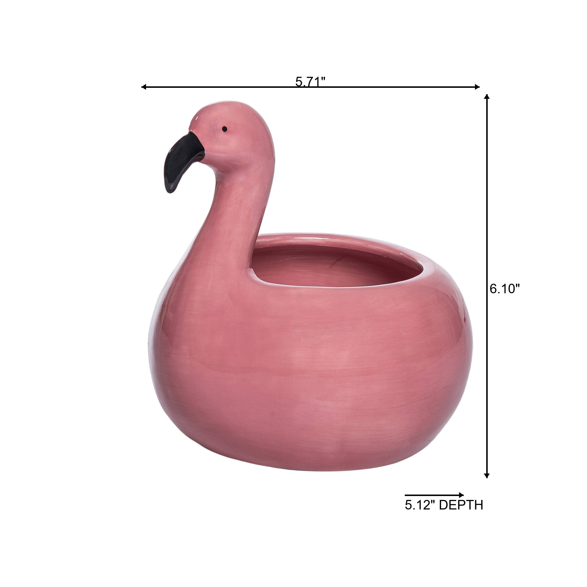 Flamingo Floatie Planter