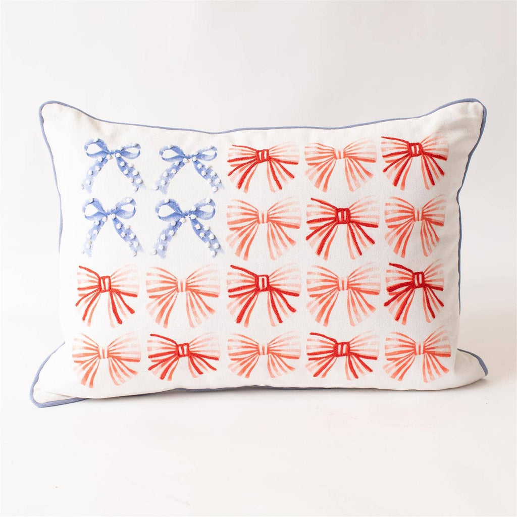 Liberty Ribbons And Bows Lumbar Pillow