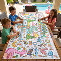 Pool Party Coloring Tablecloth