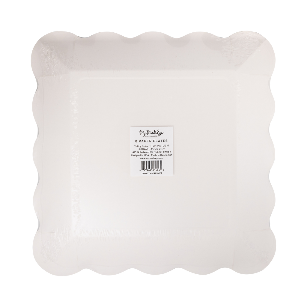 Ticking Stripe Plate - 10"