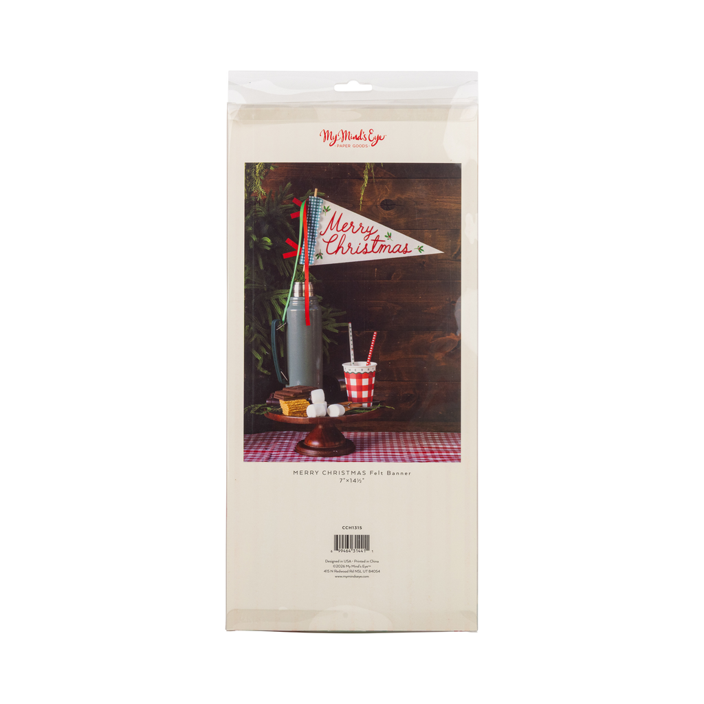 Merry Christmas Felt Pennant