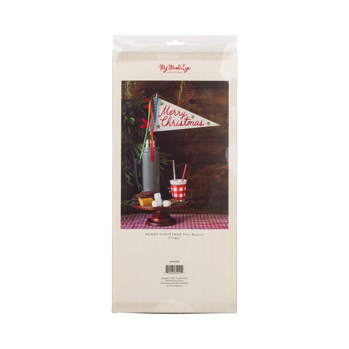 Merry Christmas Felt Pennant