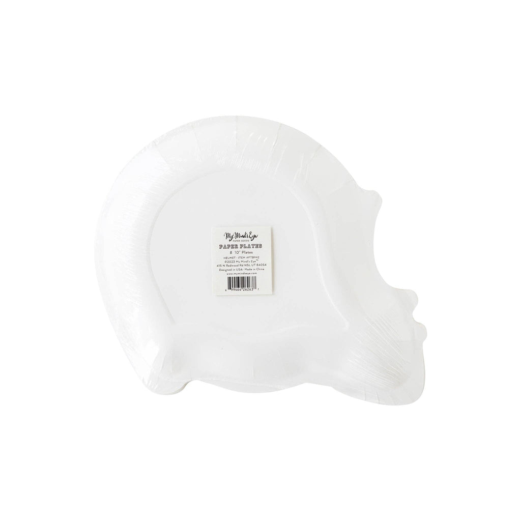 Football Helmet Shaped Paper Plate