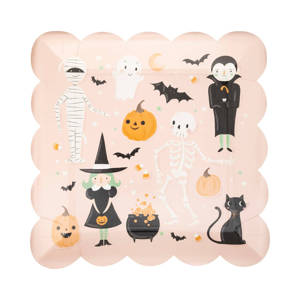 Halloween Characters Plate