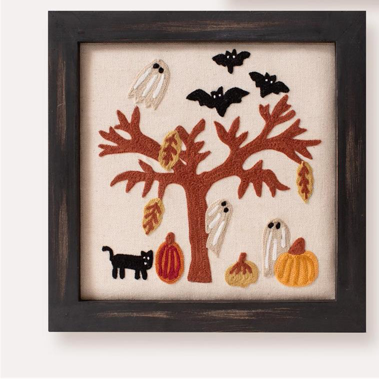 Framed Embroidery - Spooktacular, set of 3