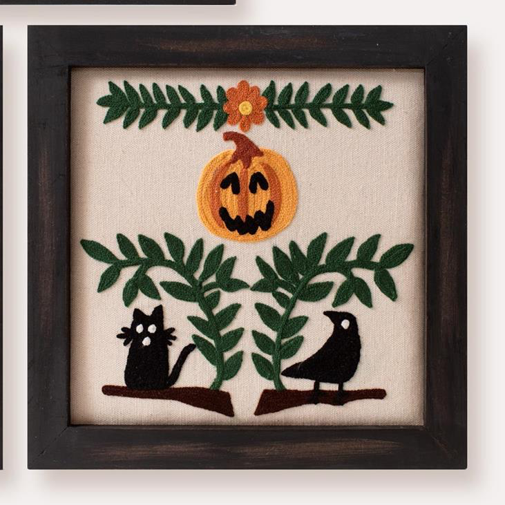 Framed Embroidery - Spooktacular, set of 3