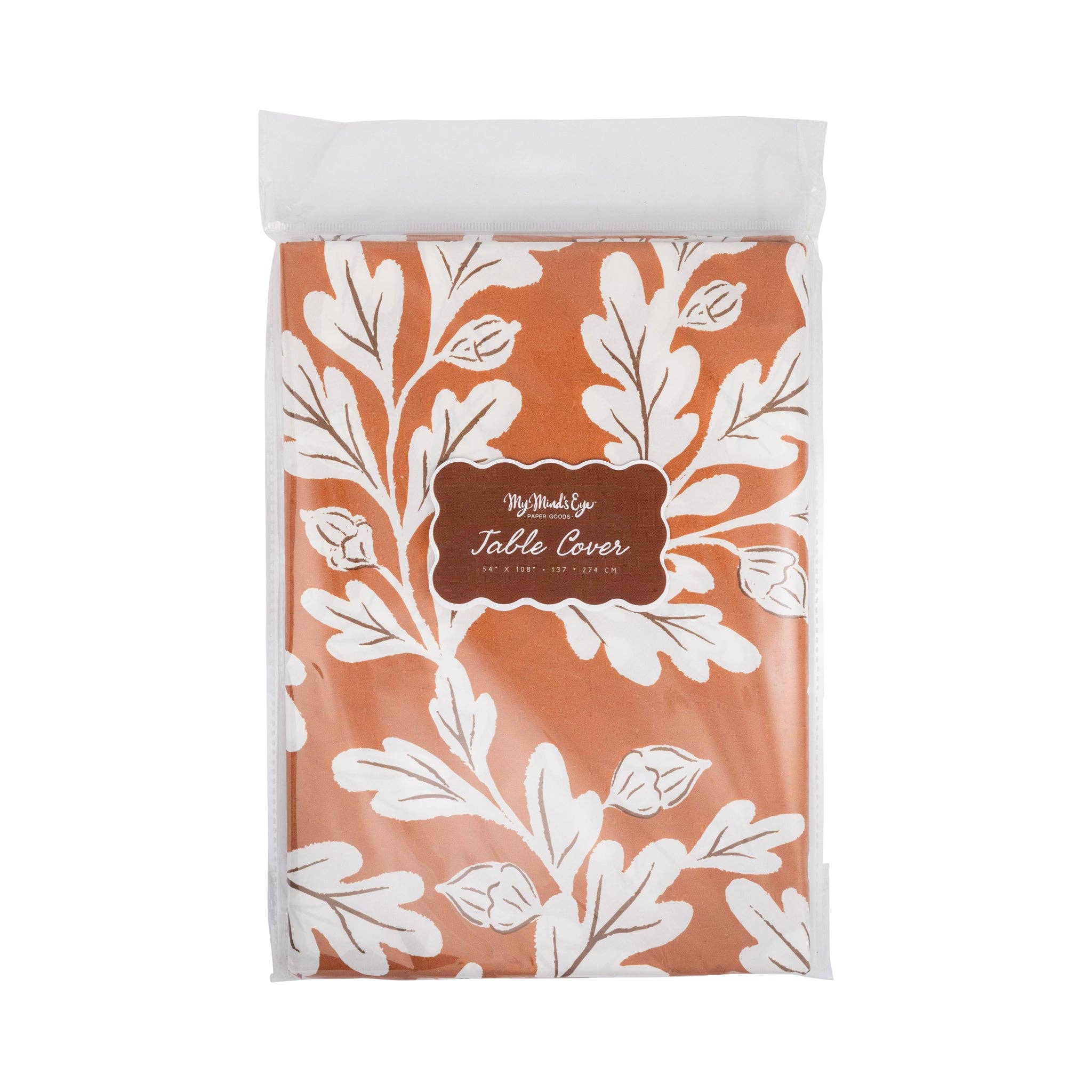 Brown Leaves Table Cover