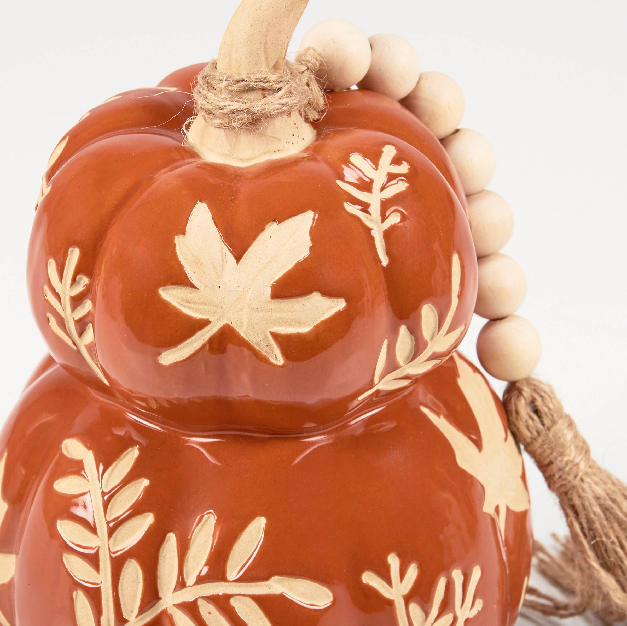 Orange Leaf Pumpkin Stack