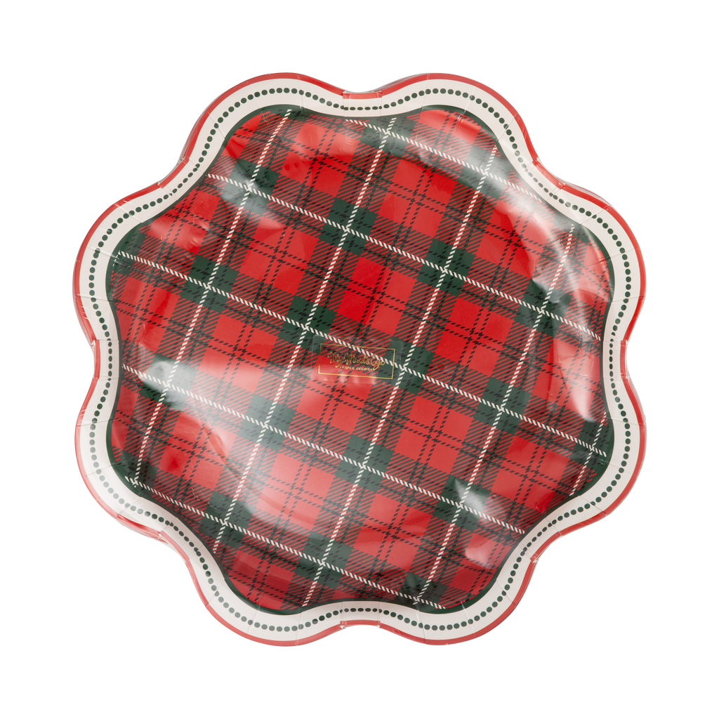 Plaid Dot Edge Plate - 10"