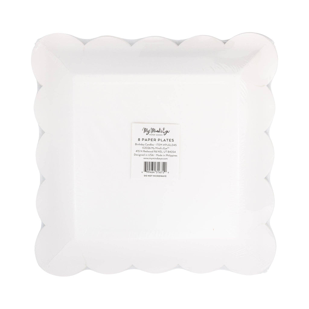 Happy Birthday Candles 9" Plate