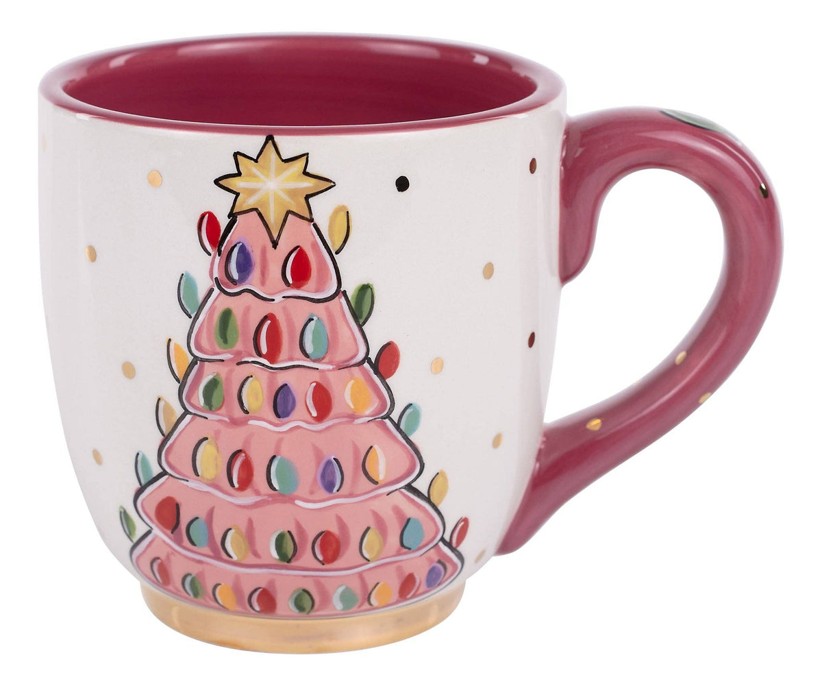 Vintage Pink Tree Mug