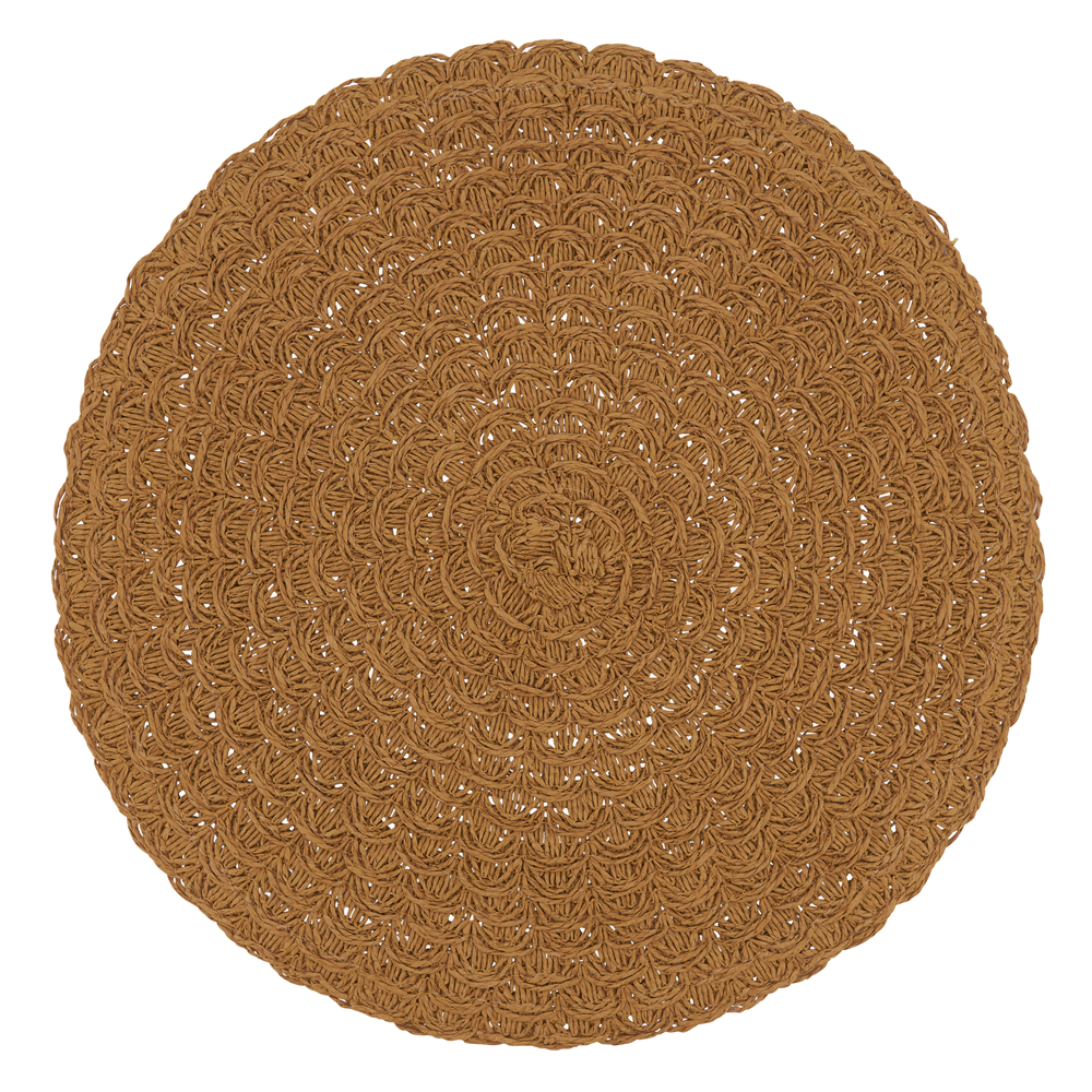 Natural Paper Woven 15" Round Placemats