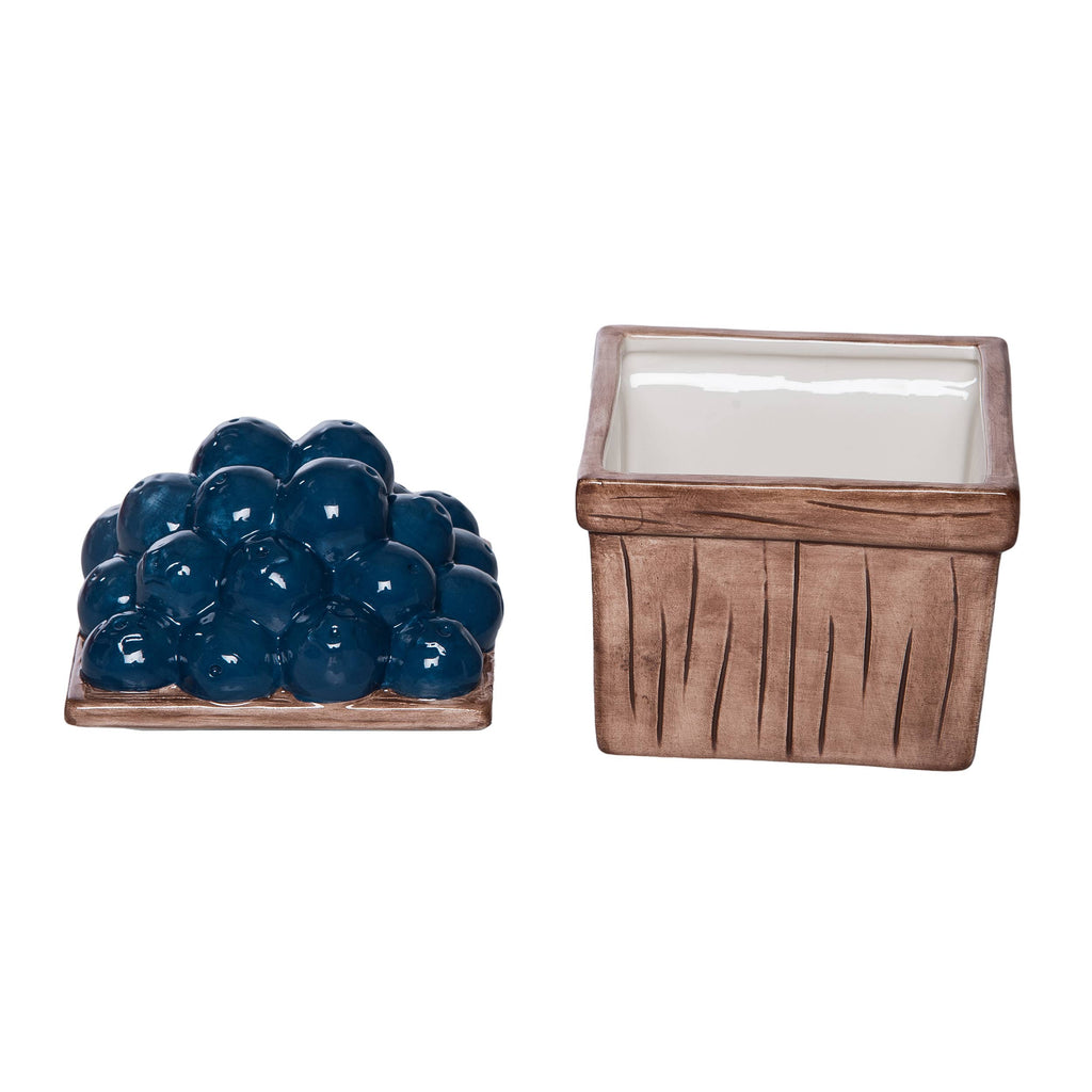 Ceramic Patriotic Berry Lidded Dip Bowl