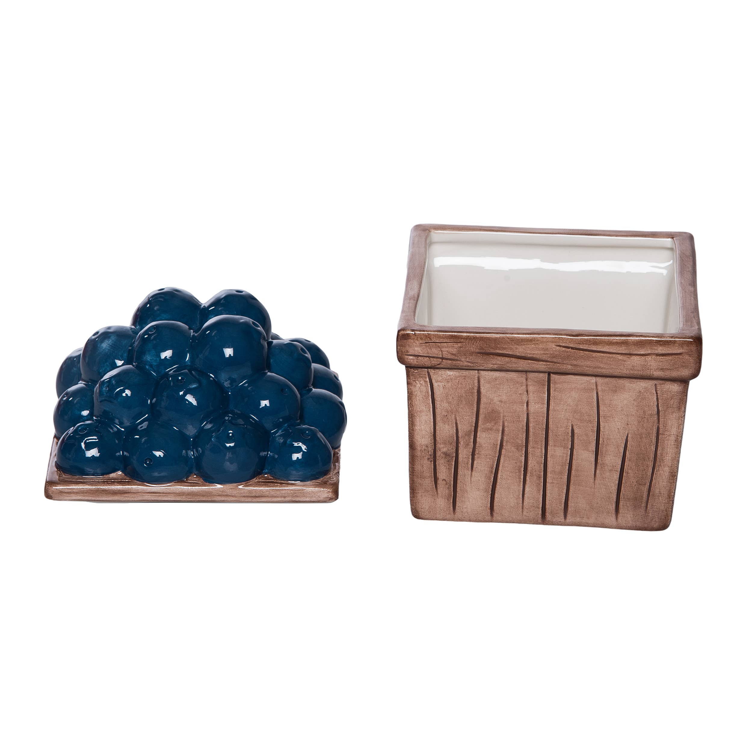 Ceramic Patriotic Berry Lidded Dip Bowl