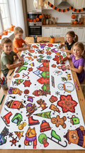 Winter Wonderland Coloring Tablecloth